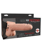 Fetish Fantasy Series 7" Hollow Rechargeable Strap On w/Balls - Flesh by Pipedream Products