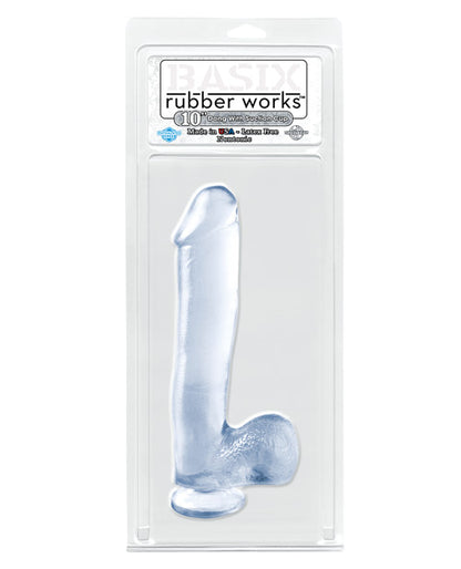 "Basix Rubber Works 10"" Dong W/suction Cup"