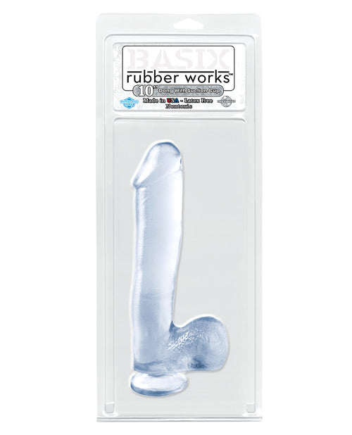 "Basix Rubber Works 10"" Dong W/suction Cup"