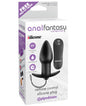 Anal Fantasy Collection Remote Control Silicone Plug - Black