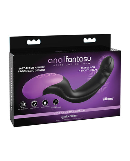 Anal Fantasy Elite Collection Hyper Pulse P Spot Massager - Black by Pipedream Products