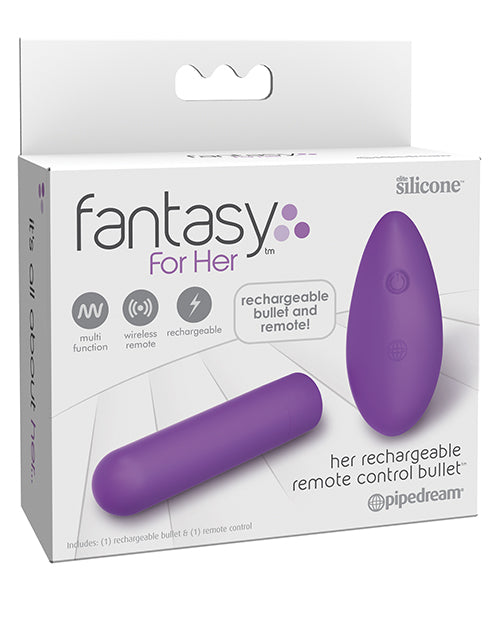 Fantasy for Her Rechargeable Remote Control Bullet - Purple