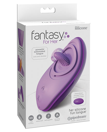 Fantasy for Her Silicone Fun Tongue - Purple by Pipedream Products