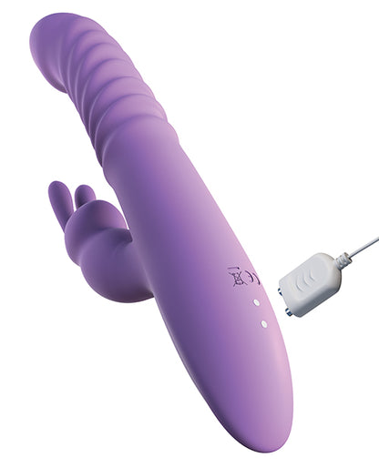 Fantasy for Her Ultimate Thrusting Silicone Rabbit - Purple