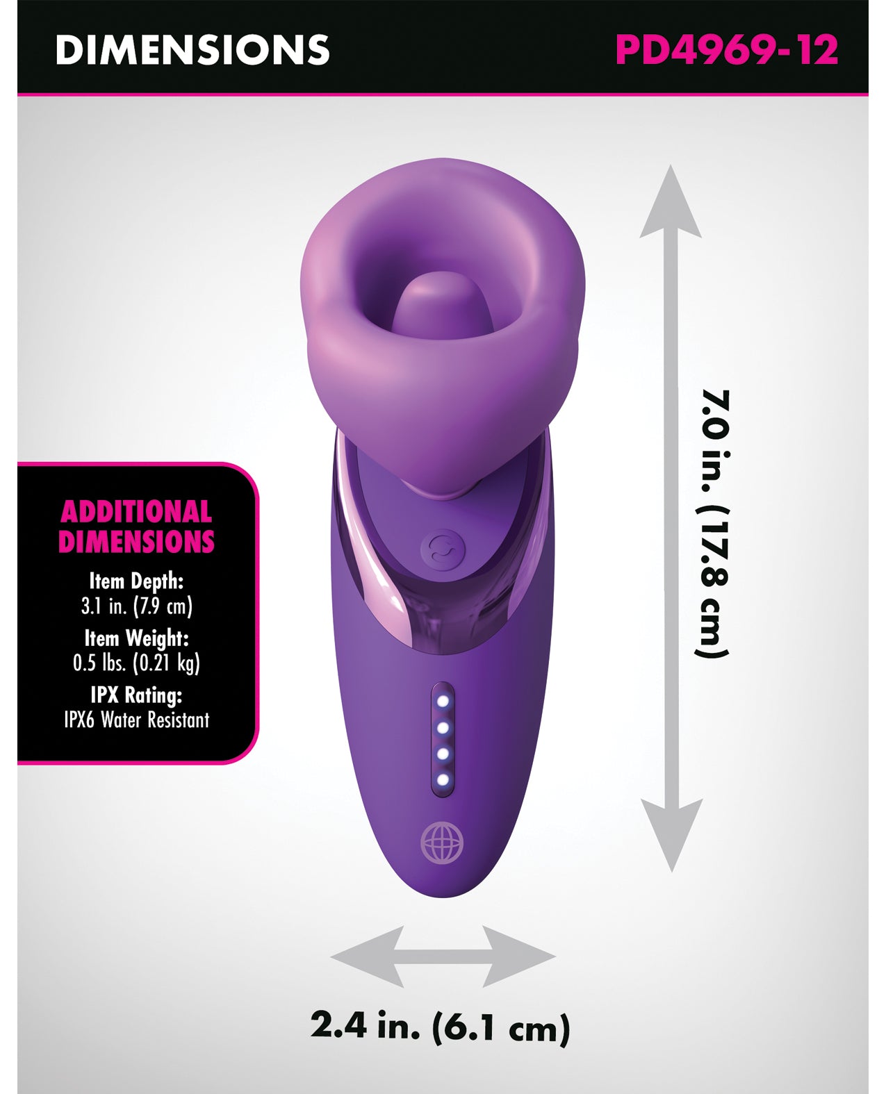 Fantasy for Her Pleasure Sucker - Purple by Pipedream Products