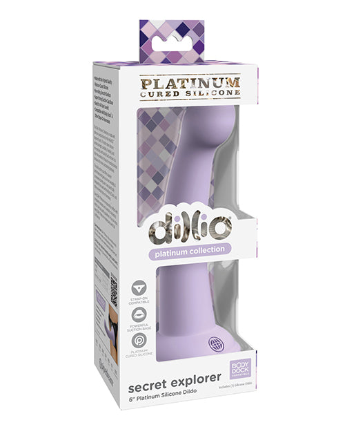 Dillio Platinum 6" Secret Explorer Silicone Dildo