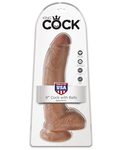 "King Cock 9"" Cock W/balls" by Pipedream Products