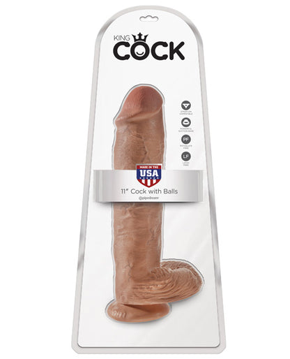 "King Cock 11"" Cock W/balls" by Pipedream Products