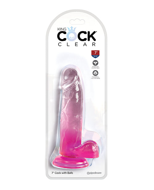 King Cock Clear Cock W/balls