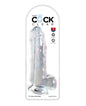 King Cock Clear Cock W/balls