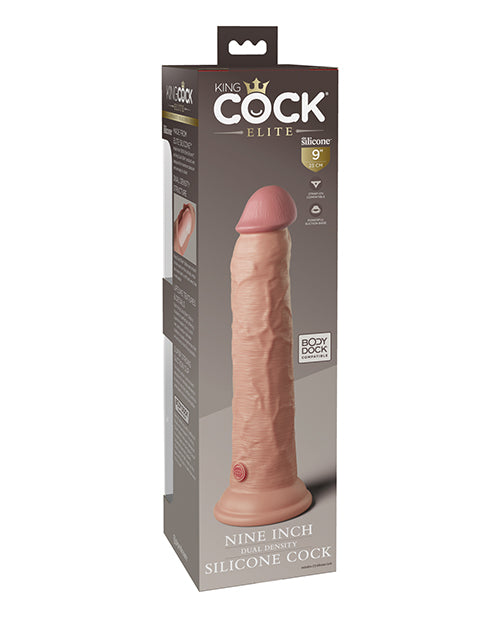 King Cock Elite 9" Dual Density Silicone Cock - Light by Pipedream Products
