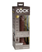 King Cock Elite 7" Dual Density Vibrating Silicone Cock W/remote