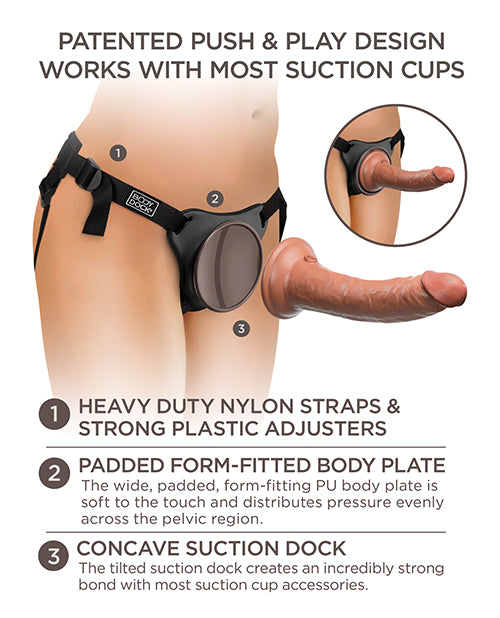 King Cock Elite Comfy Silicone Body Dock Kit