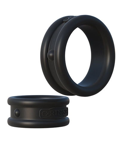 Fantasy C-Ringz Max Width Silicone Rings - Black