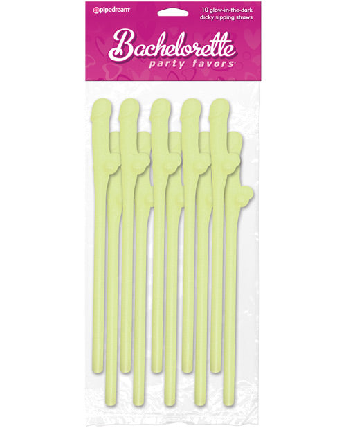Bachelorette Party Favors Dicky Sipping Straws -Pack Of 10 by Pipedream Products