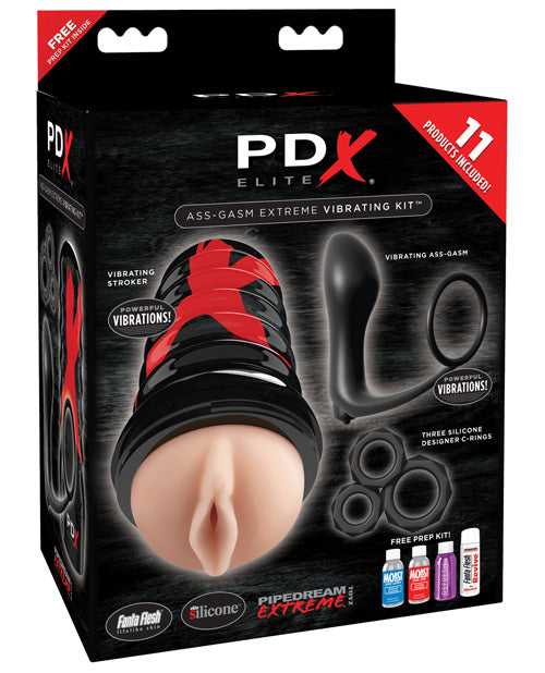 PDX Elite Ass Gasm Vibrating Kit