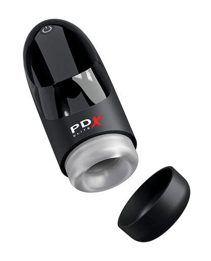 PDX Elite Hydrogasm Vibrating Stroker - Frosted/Black