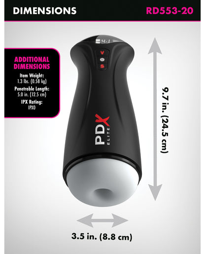 PDX Elite Fap-Gasm Stroker - Frosted by Pdx Brands
