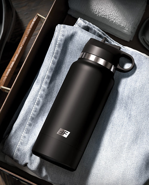 PDX Plus Fap Flask Thrill Seeker Stroker - Frosted/Black by Pdx Brands