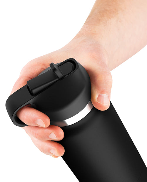 PDX Plus Fap Flask Thrill Seeker Stroker - Frosted/Black by Pdx Brands