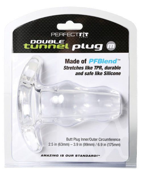 Perfect Fit Double Tunnel Plug Medium - Clear