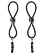 Bijoux de Nip Nipple Halos Black Skull Slider - Black/Silver by Phs International