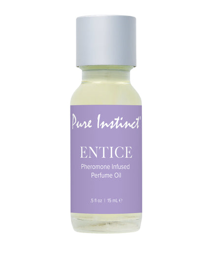 Pure Instinct Pheromone Perfume Oil Entice - 15 ml Dropper Glass