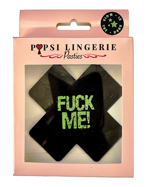 Glow In The Dark Fuck Me Pasties - O/s