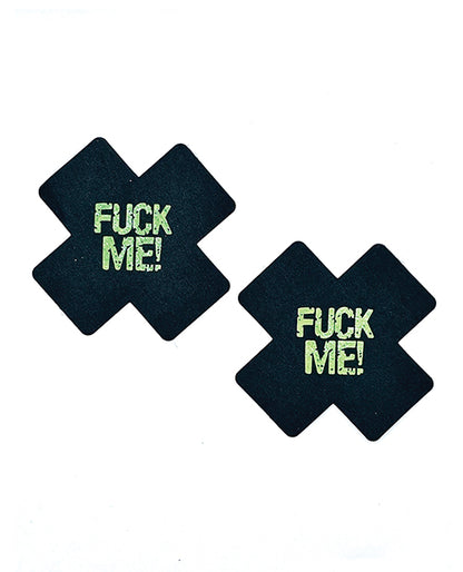 Glow In The Dark Fuck Me Pasties - O/s