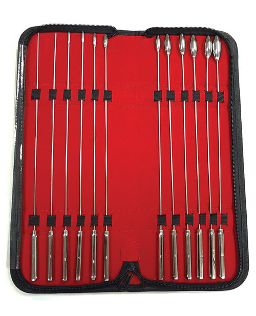 Rouge Stainless Steel Rosebud Dilator Set - Set of 12