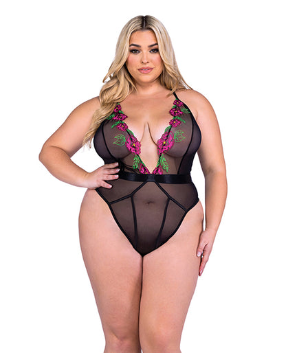 Peony Paradise Teddy - Black