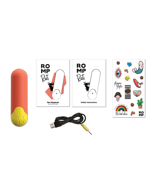 Romp Riot Bullet Vibrator - Orange by Wow Tech
