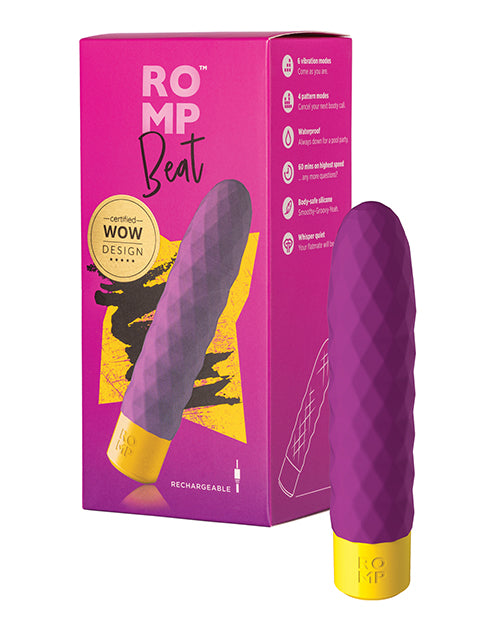 ROMP Beat Bullet Vibrator - Purple by Wow Tech
