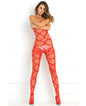 Rene Rofe Strapped Up Sheer Bodystocking