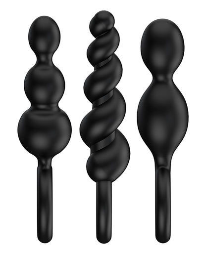 Satisfyer Plug Set Of 3 - Black