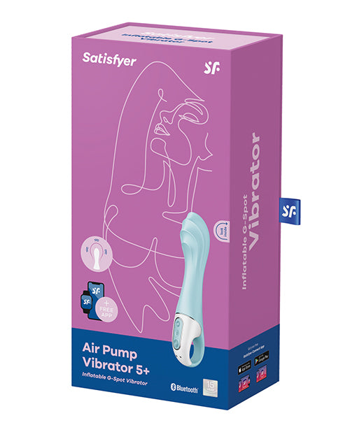 Satisfyer Air Pump Vibrator 5+ - Blue by Eis INCsatisfyer