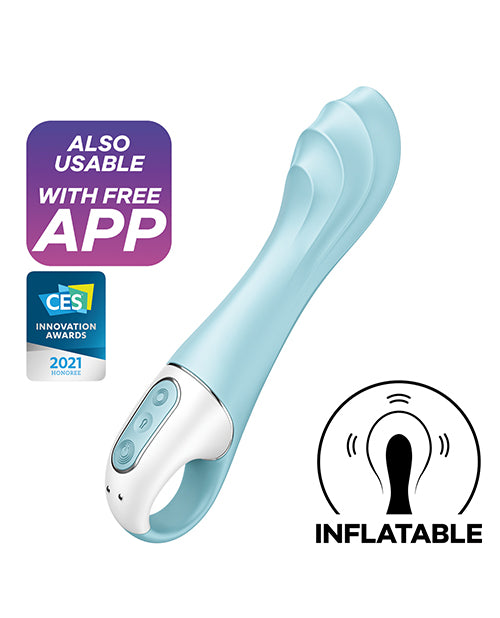 Satisfyer Air Pump Vibrator 5+ - Blue by Eis INCsatisfyer