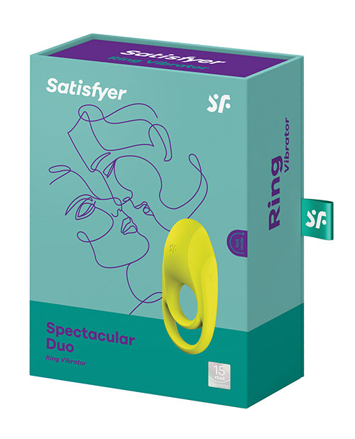 Satisfyer Spectacular Duo Ring Vibrator - Lime Green by Eis INCsatisfyer