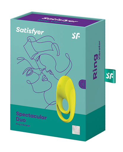 Satisfyer Spectacular Duo Ring Vibrator - Lime Green by Eis INCsatisfyer
