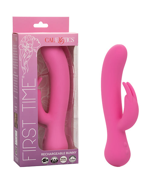 First Time Rechargeable Rabbit Vibrator - Pink