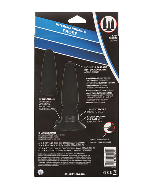 Eclipse Interchangeable Probe - Black by California Exotic Novelties