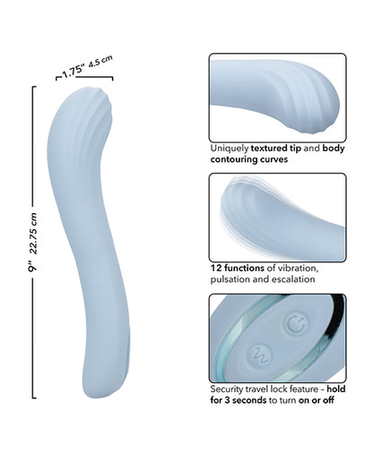 Azure Collection Contoured G Vibrator - Blue by California Exotic Novelties