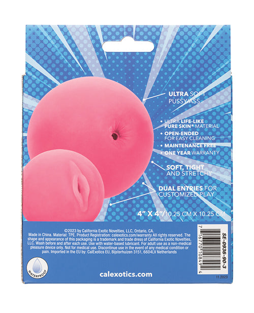 Pop Sock! Pussy & Ass Ball Masturbator - Pink by California Exotic Novelties