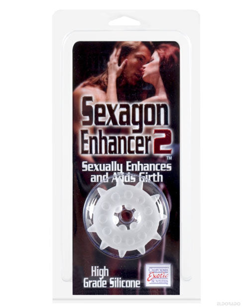 Sexagon Enhancer 2 - Clear by California Exotic Novelties
