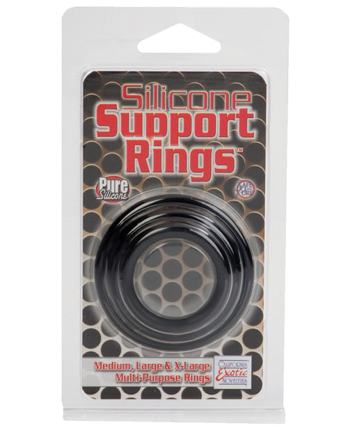 Silicone Support Rings - Black