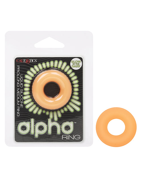 Alpha Liquid Silicone Glow in the Dark Prolong Cock Ring