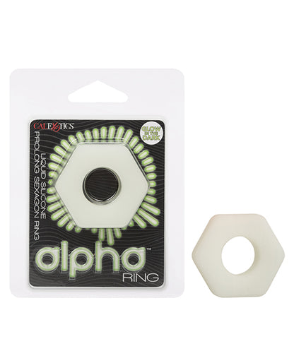 Alpha Liquid Silicone Glow in the Dark Prolong Cock Ring