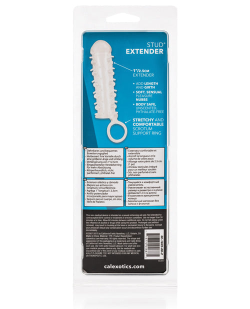 Stud Extender - Clear by California Exotic Novelties
