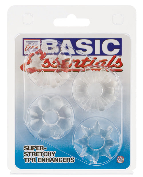 Basic Essentials Rings - Set Of 4 by California Exotic Novelties