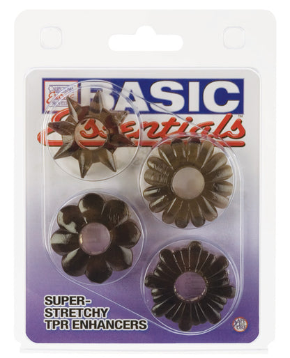 Basic Essentials Rings - Set Of 4 by California Exotic Novelties